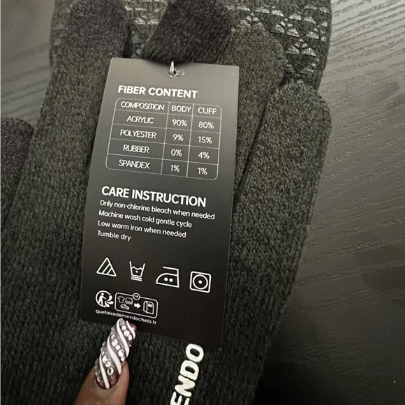 TRENDOUX Winter Gloves – Touch Screen Thermal Knit | Unisex | NWT | Black - Picture 4 of 4